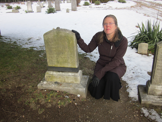 Sarah L. Thomson author of MERCY at Mercy Brown's Grave