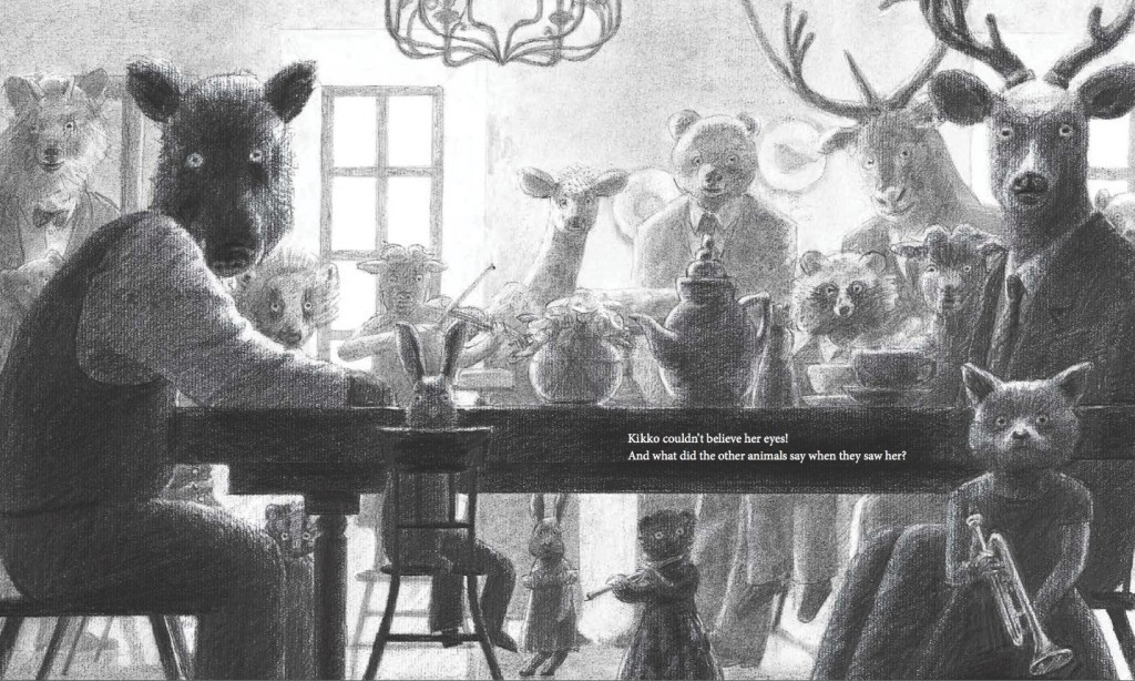 Illustration from THE TEA PARTY IN THE WOODS